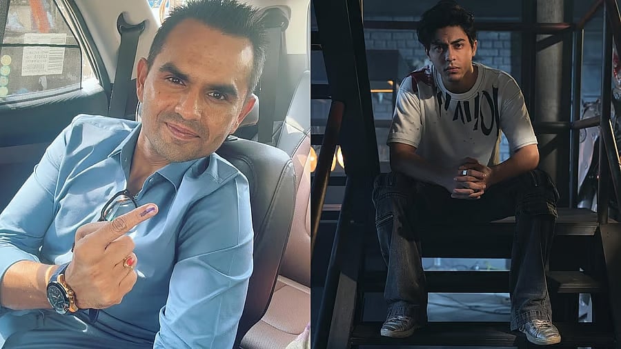 <div class="paragraphs"><p>A collage of Sameer Wankhede and Aryan Khan.</p></div>