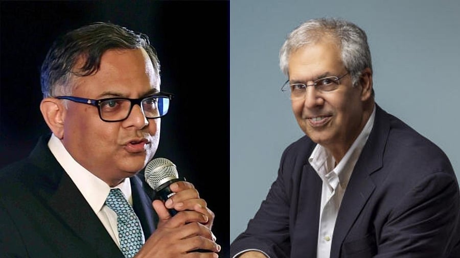 <div class="paragraphs"><p>Tata Sons chairman N Chandrasekaran (L) &amp; Tata Trusts chairman Noel Tata.</p></div>