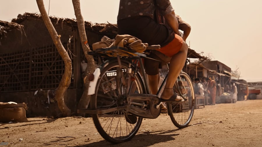 For ‘Kaatera’, director Tharun Sudhir couldn’t find a 12-acre stretch of land to put up a village set. 