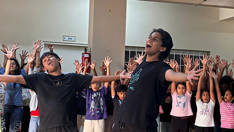 From a rehearsal of the production ‘Big Bang Carnaval’.