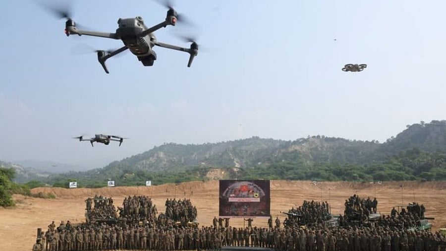<div class="paragraphs"><p>The system is designed to detect, track, identify, and neutralise hostile drones in real timin</p></div>