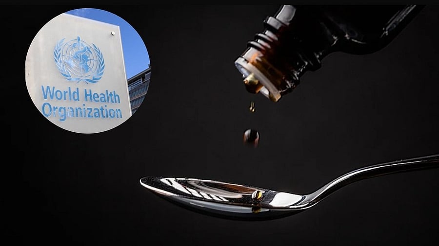 <div class="paragraphs"><p>Representative image showing cough syrup; and WHO logo</p></div>
