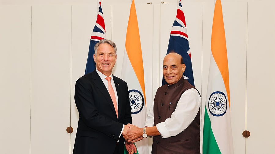 <div class="paragraphs"><p>Defence Minister Rajnath Singh and his Australian counterpart, Deputy Prime Minister and Defence Minister Richard Marles</p></div>