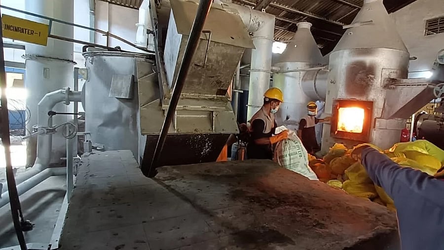 <div class="paragraphs"><p>A representative image of narcotic substances being destroyed in an incinerator.</p></div>