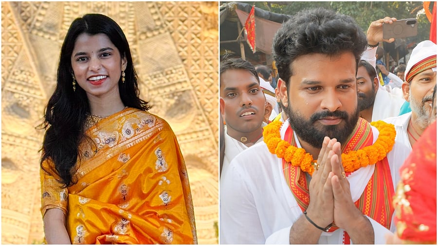 <div class="paragraphs"><p>Singers&nbsp;Maithili Thakur (R),&nbsp;Ritesh Ranjan Pandey.</p></div>