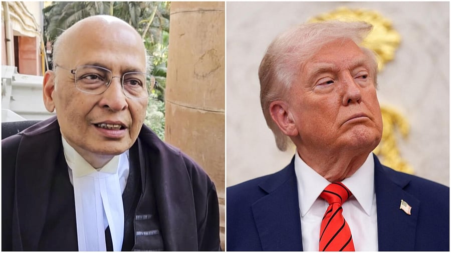 <div class="paragraphs"><p>Abhishek Singhvi (L), Donald&nbsp;Trump.</p></div>