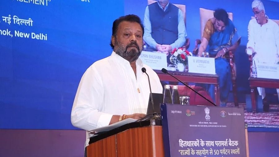 <div class="paragraphs"><p>Minister of State for Tourism &amp; Petroleum and Natural Gas Suresh Gopi.</p></div>