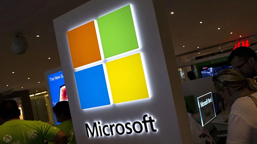 <div class="paragraphs"><p>FILE PHOTO: The Microsoft logo is seen at the Microsoft store in New York City. </p></div>