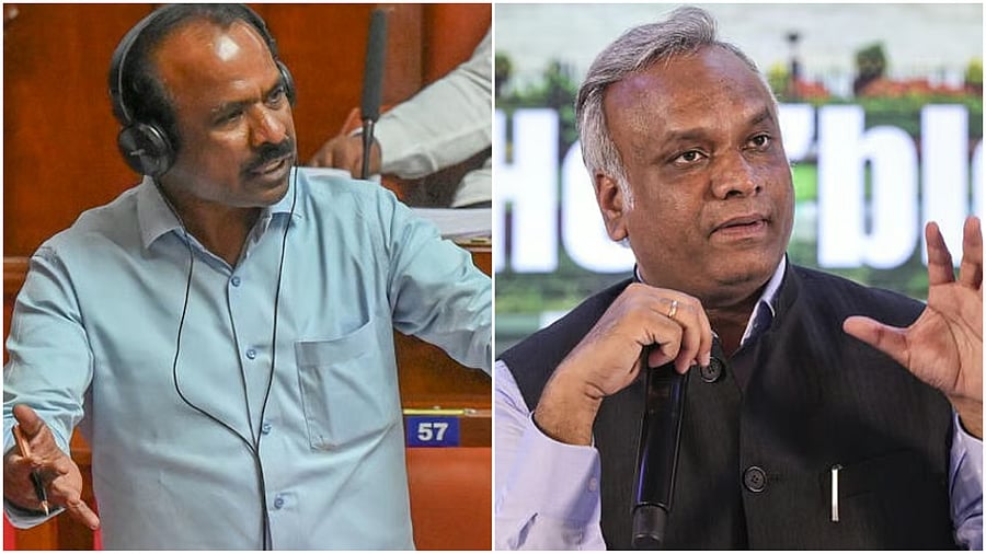 <div class="paragraphs"><p>N Ravikumar (L),&nbsp;Priyank Kharge</p></div>