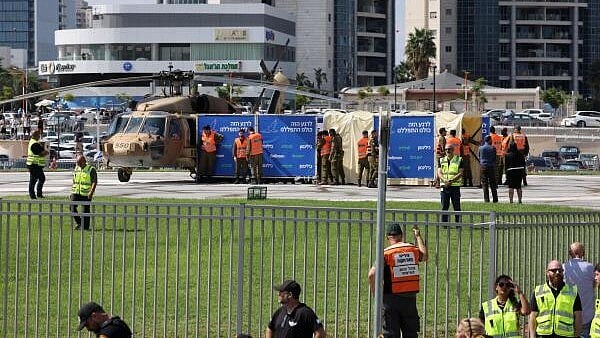 <div class="paragraphs"><p>A helicopter, carrying released hostages who were kidnapped during the deadly October 7, 2023 attack by Hamas and taken to Gaza.</p></div>