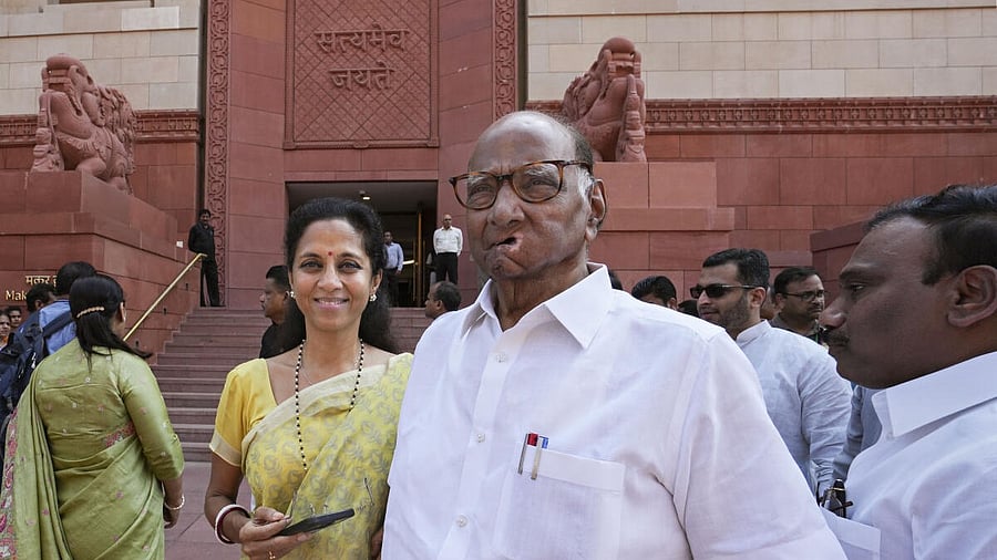 <div class="paragraphs"><p>NCP MPs Sharad Pawar and Supriya Sule</p></div>