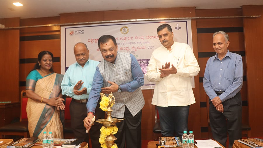 <div class="paragraphs"><p>Dignitaries inaugurate the Export Management Training Programme for industrialists and traders, organised by Visvesvaraya Trade Promotion Centre, in Mysuru, on Monday. </p></div>