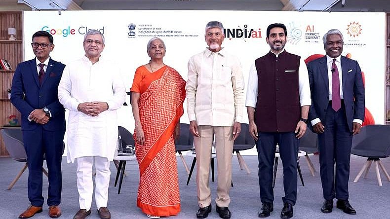<div class="paragraphs"><p>(Left to right): Bikash Koley, vice president of global infrastructure and capacity, Google Cloud, Ashwini Vaishnaw, IT Minister, Nirmala Sitharaman, Minister of Finance and Corporate Affairs, Government of India, Nara Chandrababu Naidu, Chief Minister of Andhra Pradesh, Nara Lokesh, Minister for Information Technology, Andhra Pradesh and Thomas Kurian, CEO of Google Cloud.</p></div>