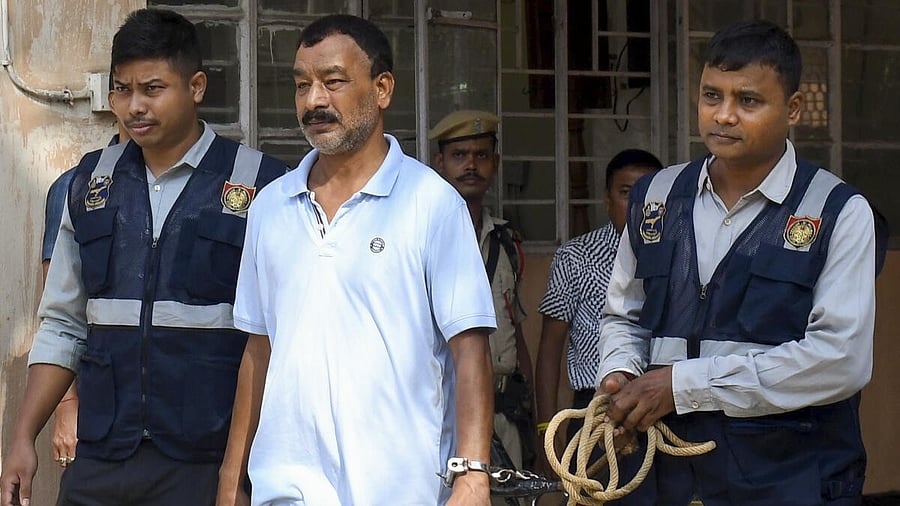 <div class="paragraphs"><p>Nandeswar Bora, security guard of late singer Zubeen Garg, allegedly involved in the singer’s death in Singapore, is brought to the CJM Court for hearing, in Guwahati, Assam.</p></div>