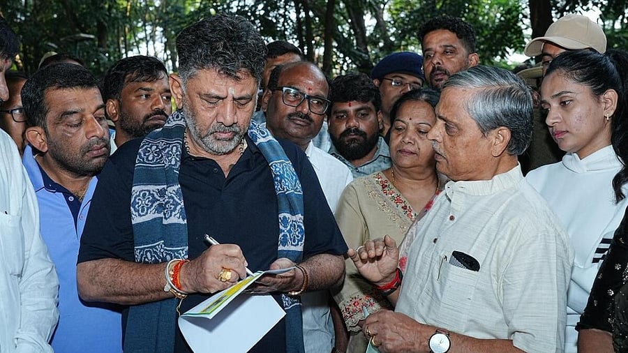 <div class="paragraphs"><p>Deputy Chief Minister D K Shivakumar during his recent 'Walk with Bengaluru' programme in Mathikere.&nbsp;</p></div>
