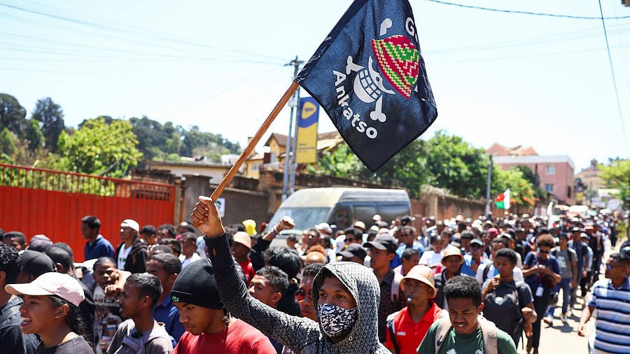 <div class="paragraphs"><p>Nationwide youth-led protest over frequent power outages and water shortages, in Antananarivo.</p></div>