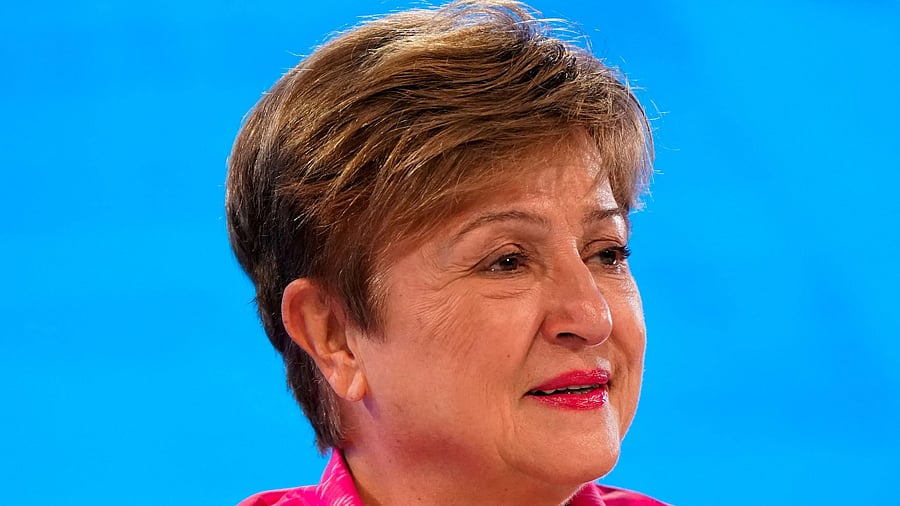 <div class="paragraphs"><p>International Monetary Fund Managing Director Kristalina Georgieva attends an International Monetary and Financial Committee press briefing at the 2025 annual IMF/World Bank Spring Meetings in Washington, DC.</p></div>