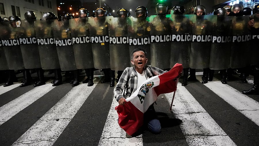 <div class="paragraphs"><p>Protest against crime and corruption, in Lima.</p></div>