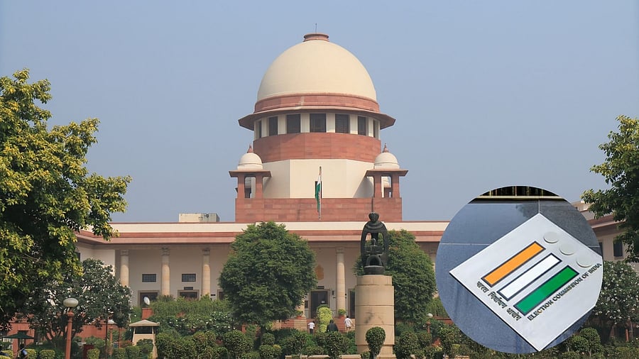 <div class="paragraphs"><p>A view of the Supreme Court, EC logo (inset)</p></div>