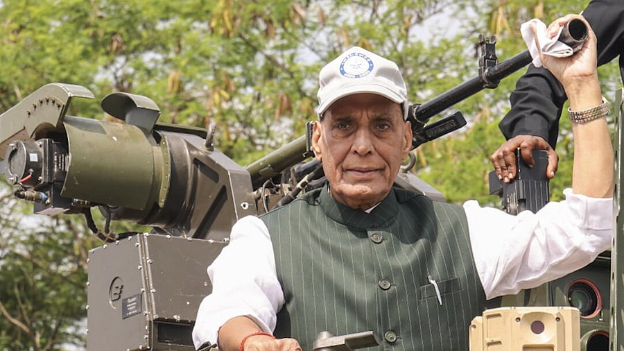 <div class="paragraphs"><p>In this image posted on Oct. 16, 2025, Defence Minister Rajnath Singh during the Consultative Committee meeting, in Pune.</p></div>