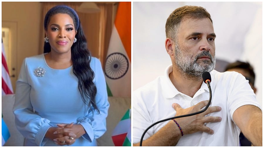 <div class="paragraphs"><p>Mary Millben (L), Rahul Gandhi</p></div>