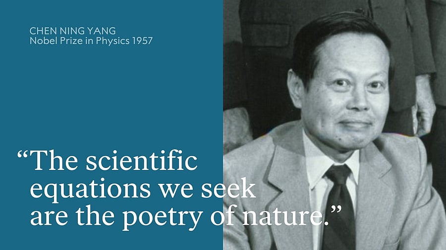 <div class="paragraphs"><p>Chen Ning Yang&nbsp;was awarded the Nobel Prize in Physics in 1957.</p></div>