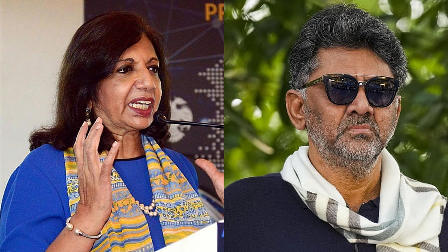 <div class="paragraphs"><p>Biocon chief Kiran Mazumdar-Shaw and&nbsp;Karnataka Deputy Chief Minister D K Shivakumar </p></div>