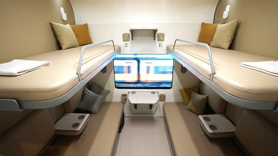 <div class="paragraphs"><p>India’s first Vande Bharat sleeper train to have luxurious interiors</p></div>