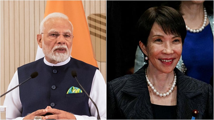 <div class="paragraphs"><p>PM Narendra Modi(L), Japan's Sanae Takaichi</p></div>