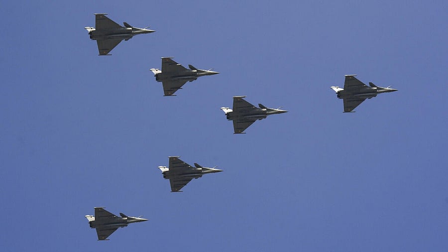<div class="paragraphs"><p>File photo of&nbsp;Indian Air Force's Rafale aircrafts</p></div>