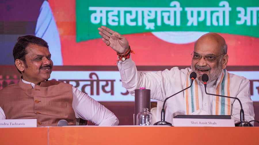 <div class="paragraphs"><p> Union Minister Amit Shah and Maharashtra Chief Minister Devendra Fadnavis </p></div>