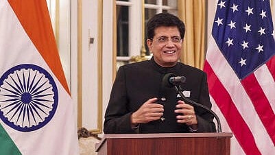 <div class="paragraphs"><p>Union Commerce and Industry Minister Piyush Goyal speaks at the reception and dinner hosted by the Ambassador of India to the US.&nbsp;</p></div>