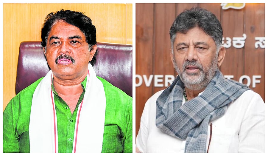 <div class="paragraphs"><p>R Ashoka (L) and&nbsp; D K Shivakumar</p></div>
