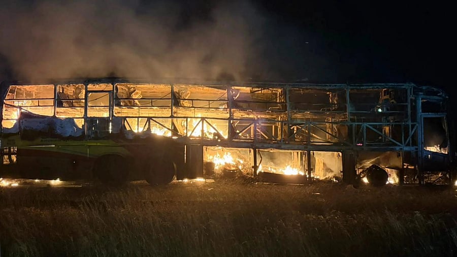 <div class="paragraphs"><p>Kurnool bus tragedy.</p></div>