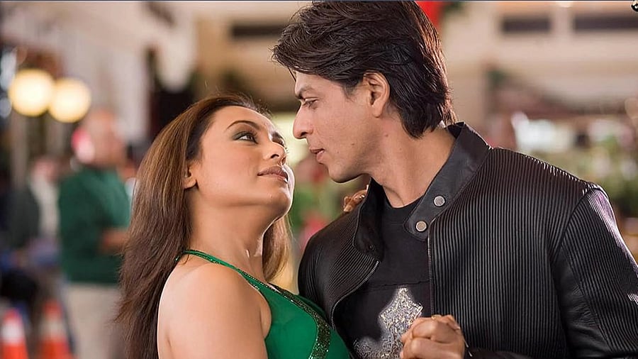 In the 2006 film ‘Kabhi Alvida Naa Kehna’, the characters played by Shah Rukh Khan and Rani Mukerji get into an extramarital relationship. Pic: IMDB