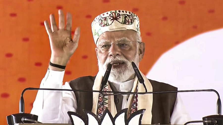 <div class="paragraphs"><p>PM Modi at Samastipur rally. Credit: PTI</p></div>