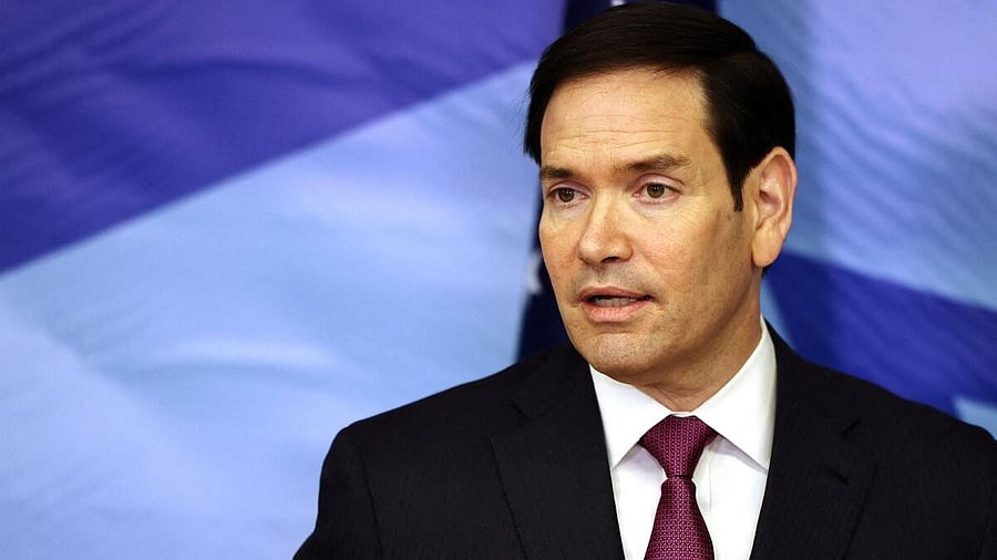 <div class="paragraphs"><p>US Secretary of State Marco Rubio speaks to the press following his meeting with Israel's Prime Minister Benjamin Netanyahu (not pictured) at the Prime Minister's office in Jerusalem.</p></div>