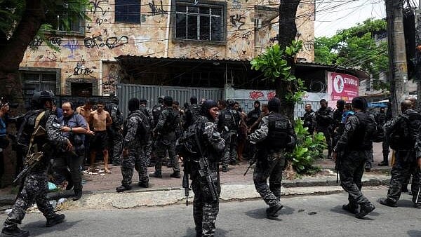 <div class="paragraphs"><p>Police operation against drug trafficking at the favela do Penha in Rio de Janeiro</p></div>