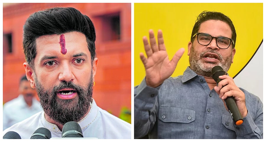 <div class="paragraphs"><p>Chirag Paswan (L) and Prashant Kishor</p></div>