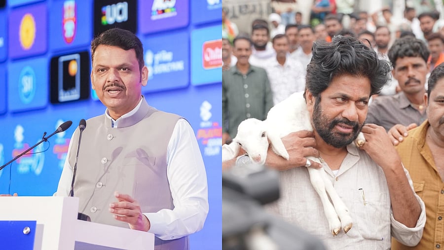 <div class="paragraphs"><p>(L - R) Maharashtra CM Devendra Fadnavis and Activist Bacchu Kadu.</p></div>