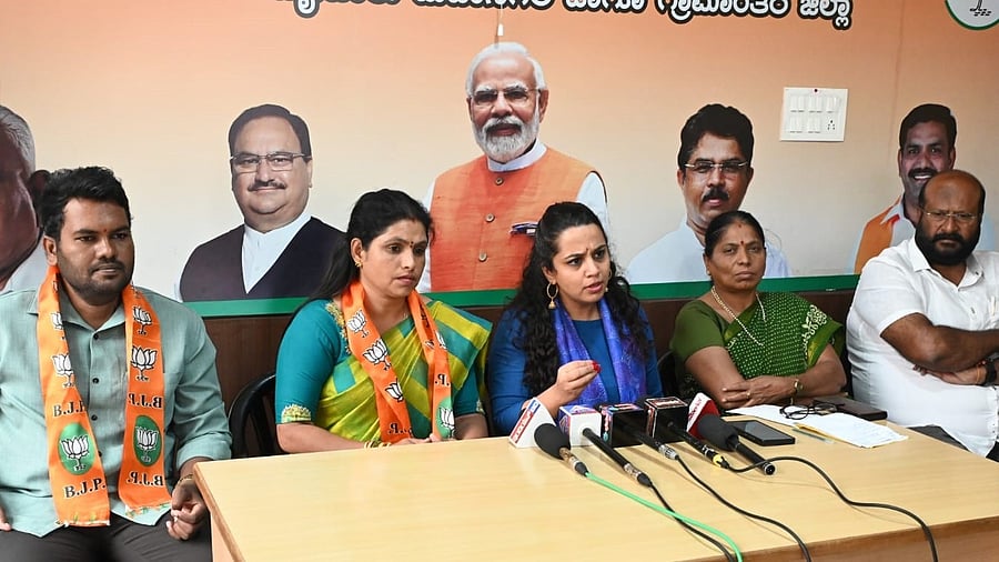 <div class="paragraphs"><p>BJP state spokesperson Surabhi Hodigere speaks to media persons at Mysuru, on Wednesday. </p><p><br></p></div>