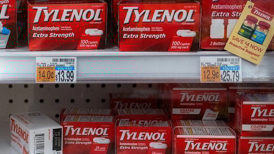<div class="paragraphs"><p>Tylenol is displayed for sale at a pharmacy</p></div>