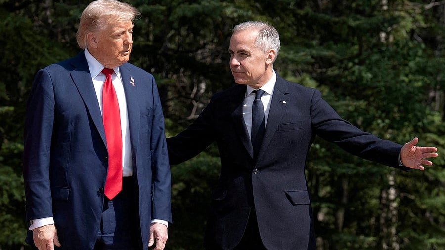 <div class="paragraphs"><p>US President Donald Trump&nbsp; with Prime Minister of Canada, Mark Carney.</p></div>