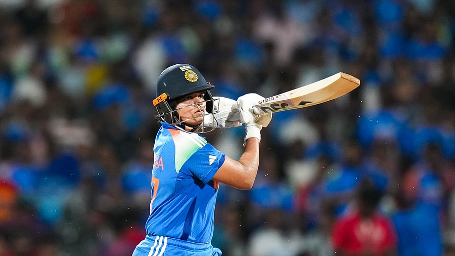 <div class="paragraphs"><p>India’s Shafali Verma scored a brilliant 87 in the Women’s ODI World Cup final against South Africa in Navi Mumbai. </p></div>