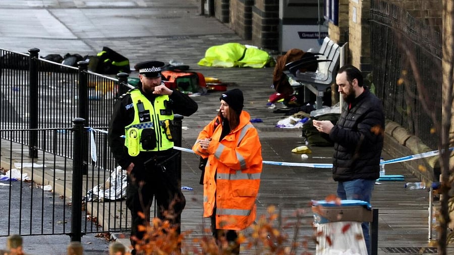 <div class="paragraphs"><p>Aftermath of a stabbing incident at a train station in Huntingdon</p><p></p></div>