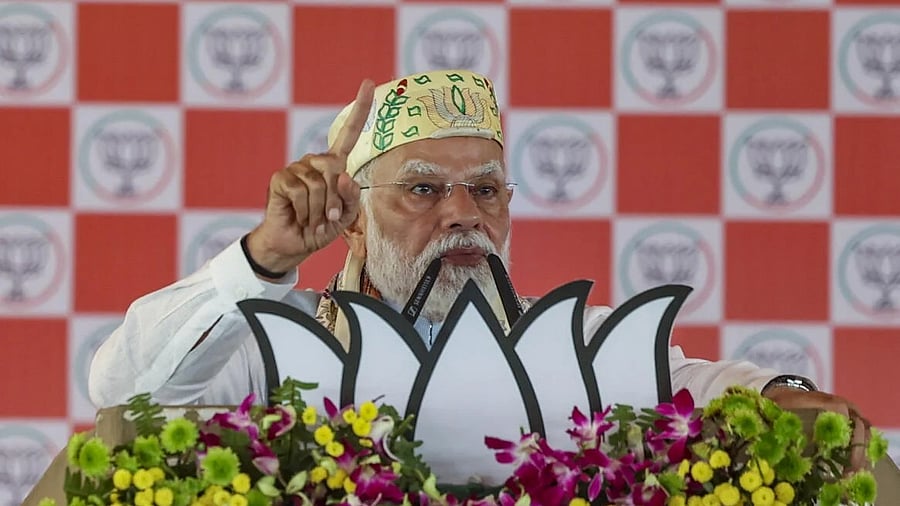 <div class="paragraphs"><p>Prime Minister Narendra Modi addresses a rally ahead of the Bihar Assembly elections, in Saharsa.</p></div>