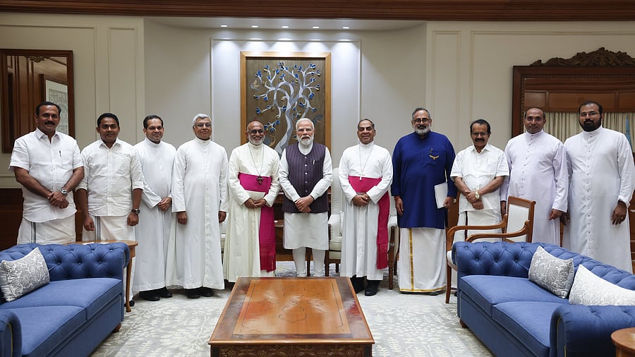 <div class="paragraphs"><p>PM Modi with Christian Bishops from Kerala.&nbsp;</p></div>