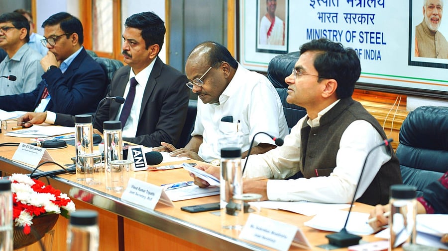 <div class="paragraphs"><p>Union steel minister H D Kumaraswamy at the launch of PLI scheme.&nbsp;</p></div>