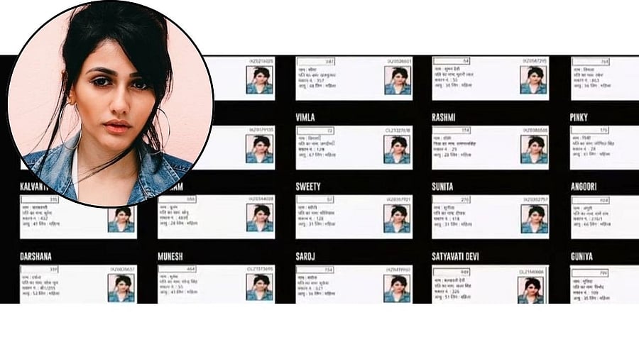 <div class="paragraphs"><p>The model allegedly under the names like Sweety, Seema to Saraswathi voted in Haryana.</p><p><br></p></div>