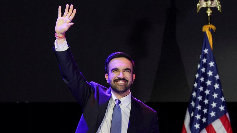 <div class="paragraphs"><p>Zohran Mamdani reacts after winning the 2025 New York City Mayoral race</p></div>